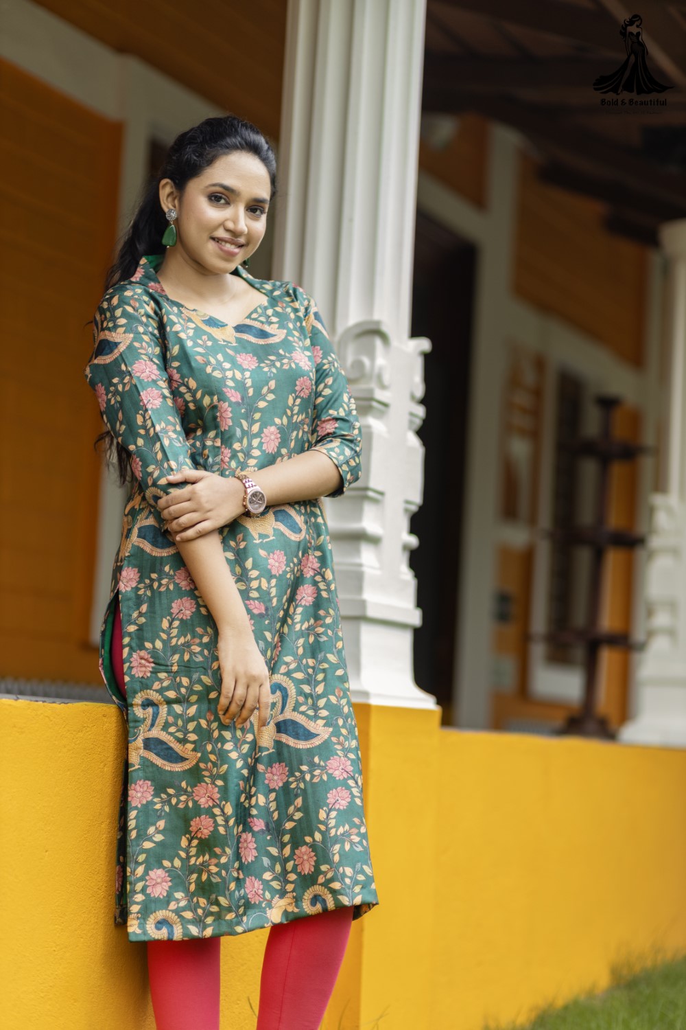 Peacock Blossom Kurti