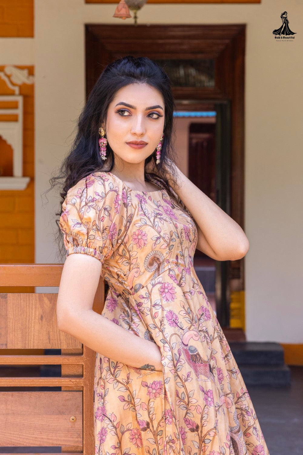 Dusky Gold Kalamkari