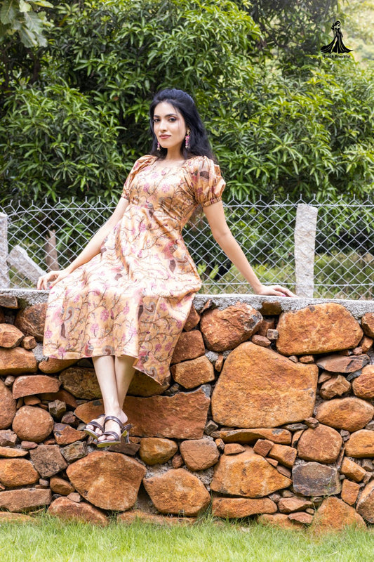 Dusky Gold Kalamkari