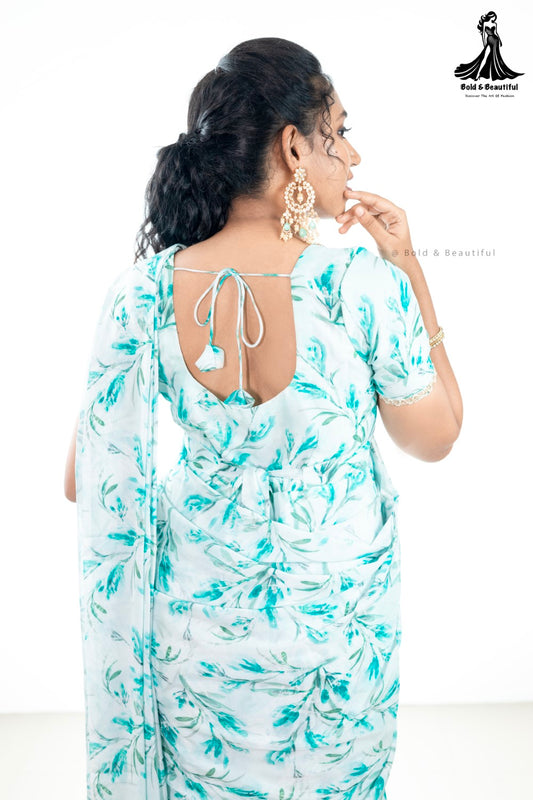 Verdant Dream Saree Frock