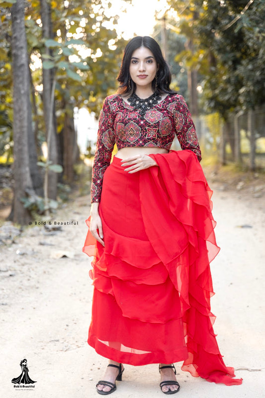 Scarlet Ruffle Affair