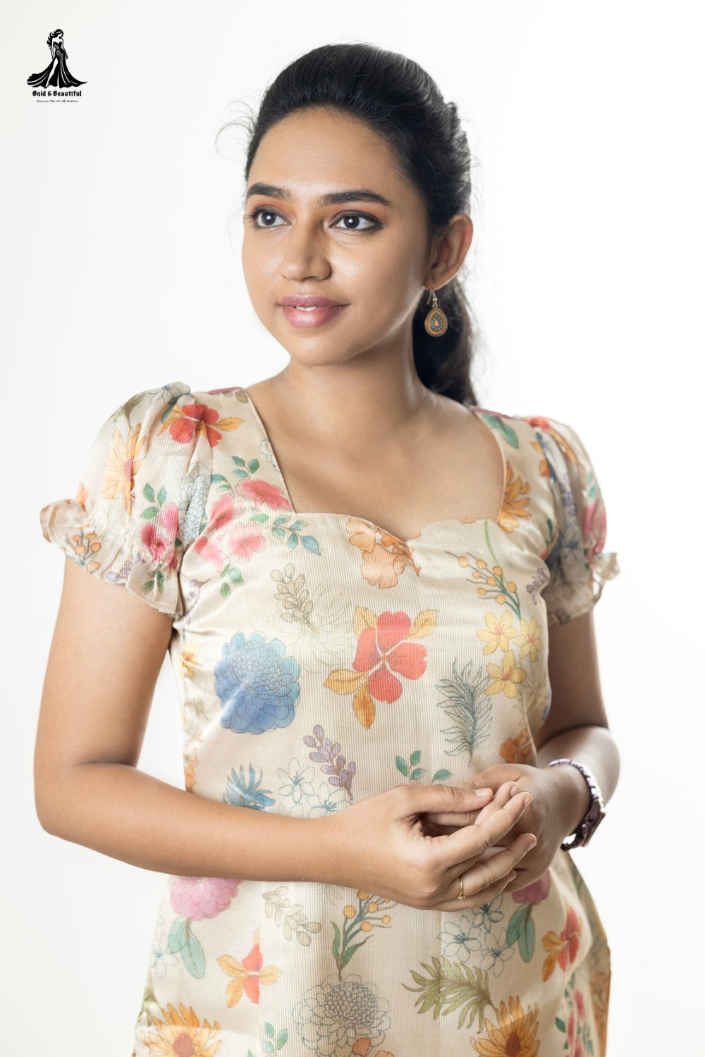 Rainbow Floral Kurti