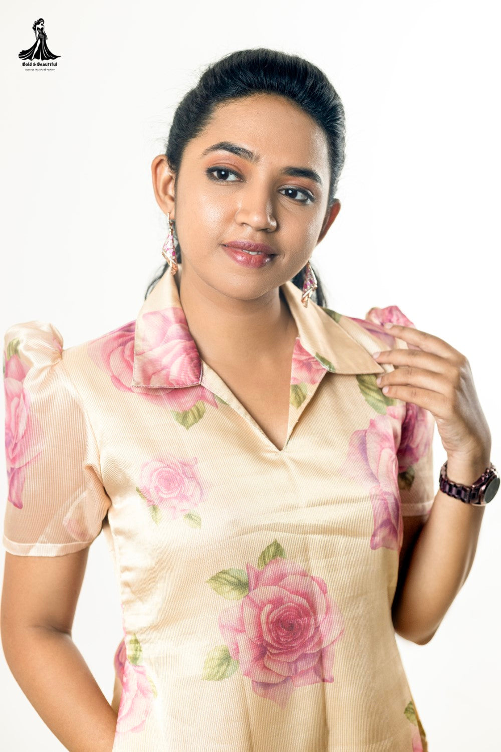Pink Flora Luxe Kurti