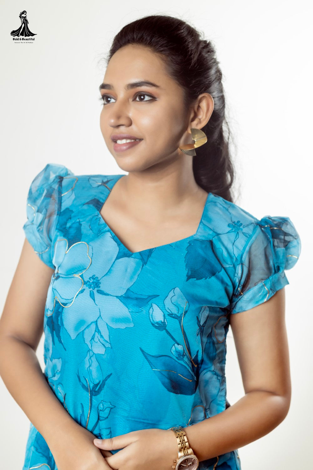 Blue Iris Glow Kurti