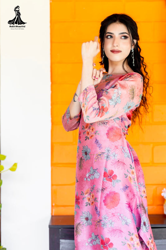 Blush Horizon Dothi Suit