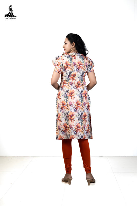 Autumn Blossom Kurti