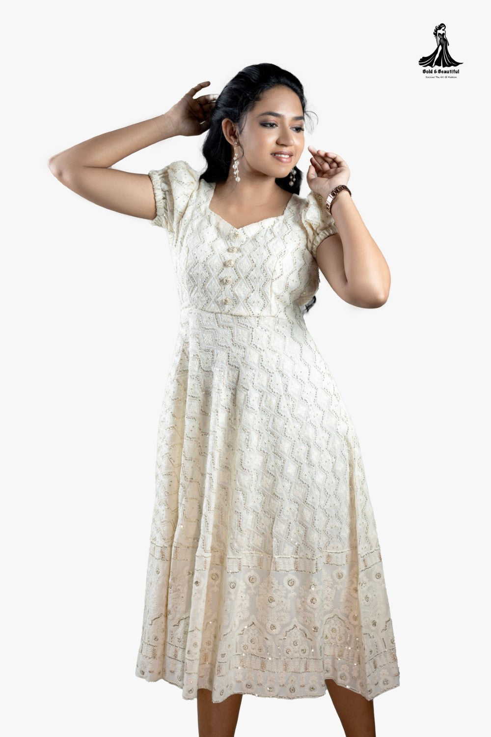Golden Waves Frock