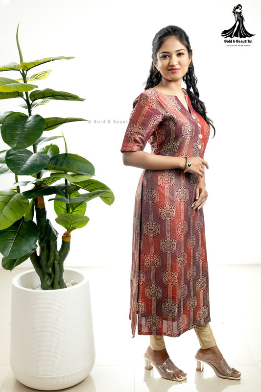 Maroon Royal Kurti