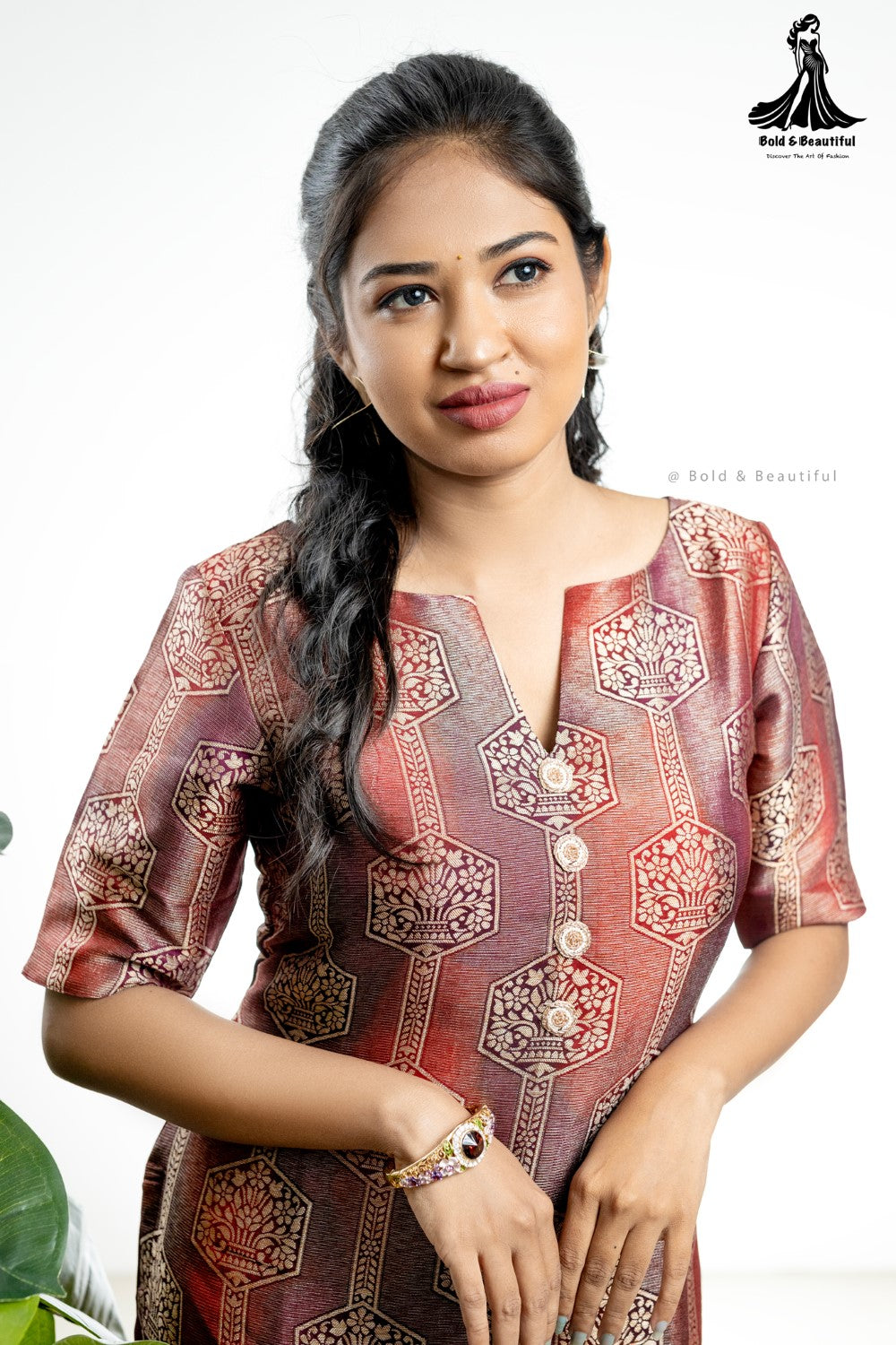 Maroon Royal Kurti