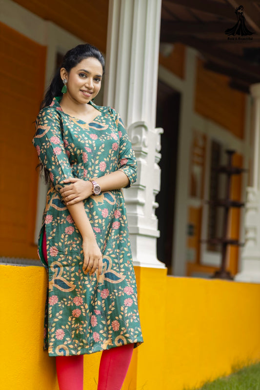 Peacock Blossom Kurti