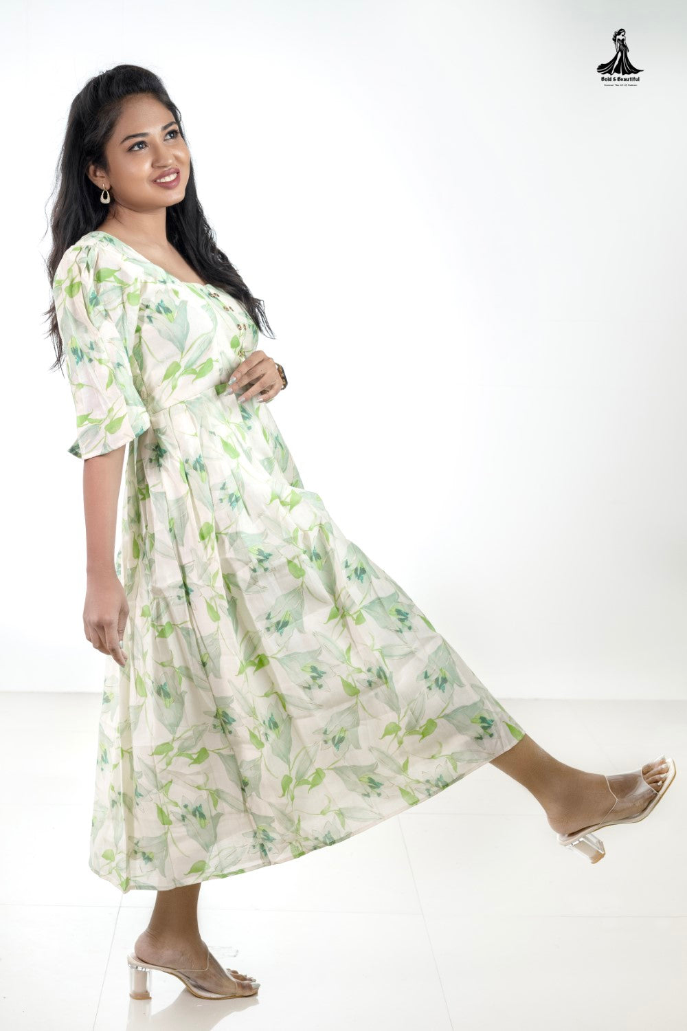 Pistachio Bloom Frock