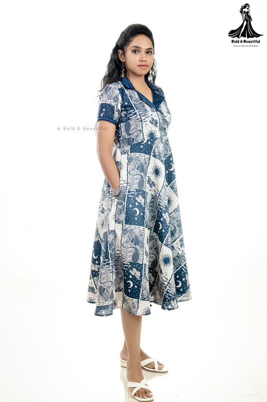 Nautical Bliss (Collar Dress)