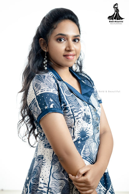 Nautical Bliss (Collar Dress)