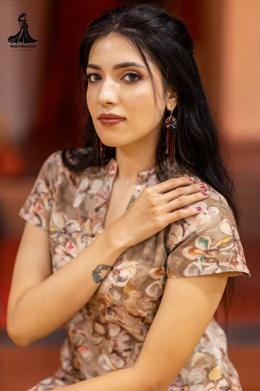 Sunset Floral Kurti