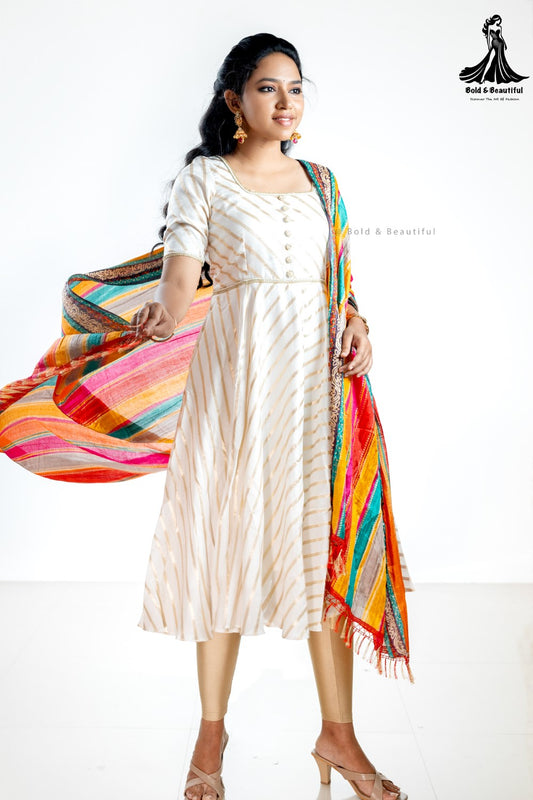 Golden Grace Anarkali