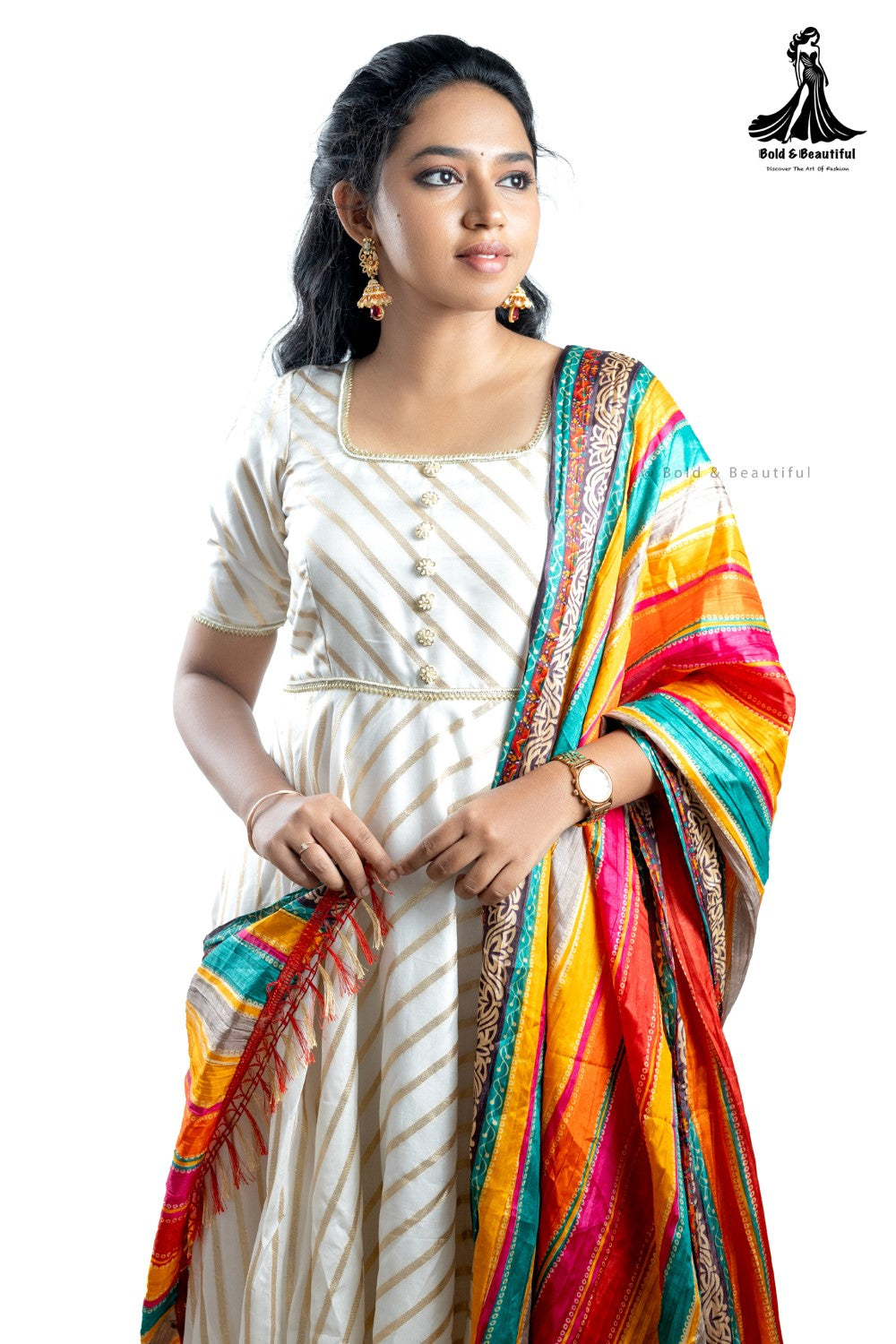 Golden Grace Anarkali