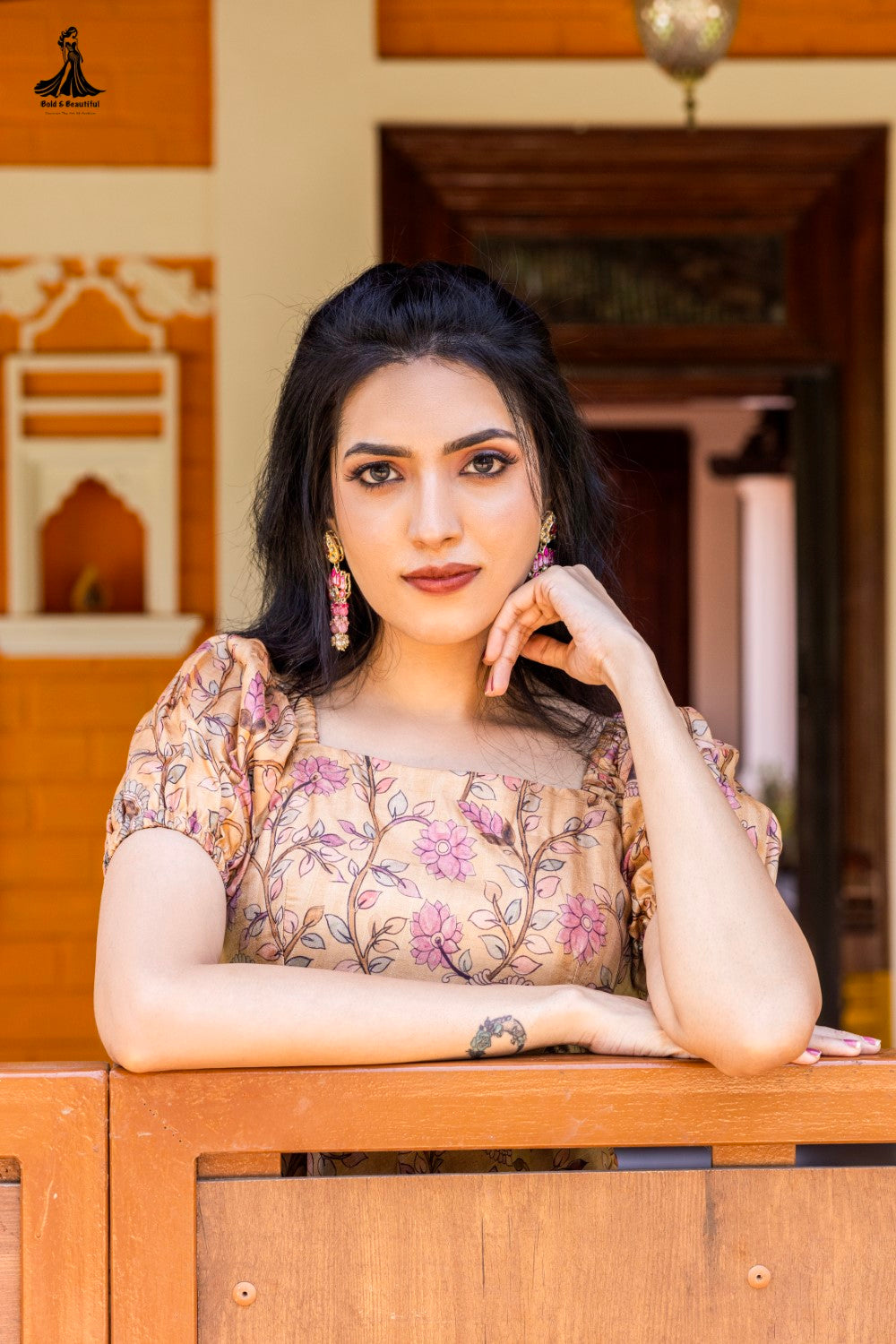 Dusky Gold Kalamkari