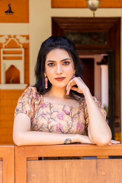 Dusky Gold Kalamkari