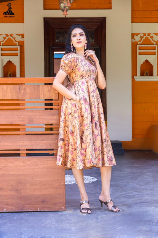 Dusky Gold Kalamkari