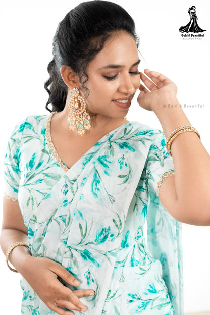 Verdant Dream Saree Frock