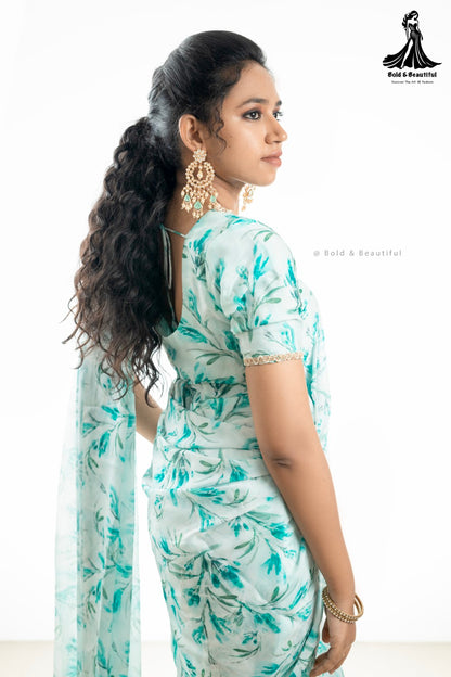 Verdant Dream Saree Frock