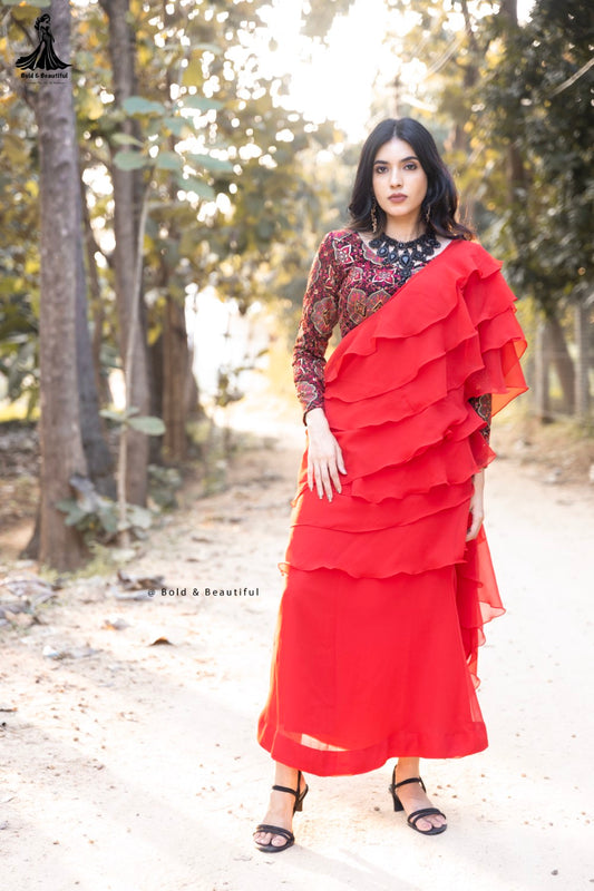 Scarlet Ruffle Affair