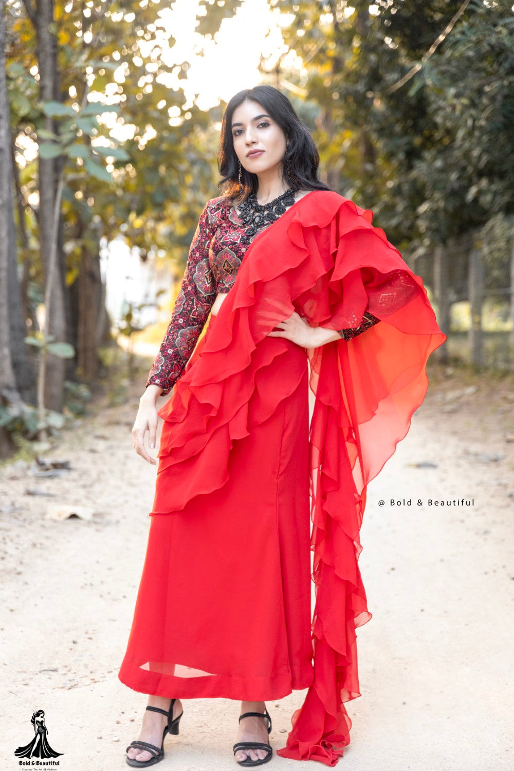 Scarlet Ruffle Affair