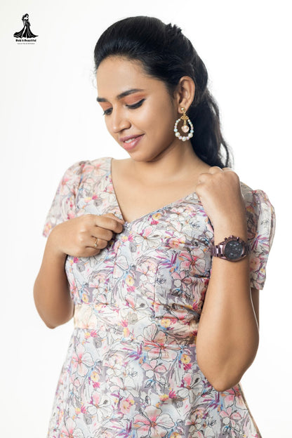 Peony Radiance Kurti