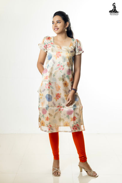Rainbow Floral Kurti