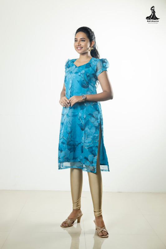 Blue Iris Glow Kurti