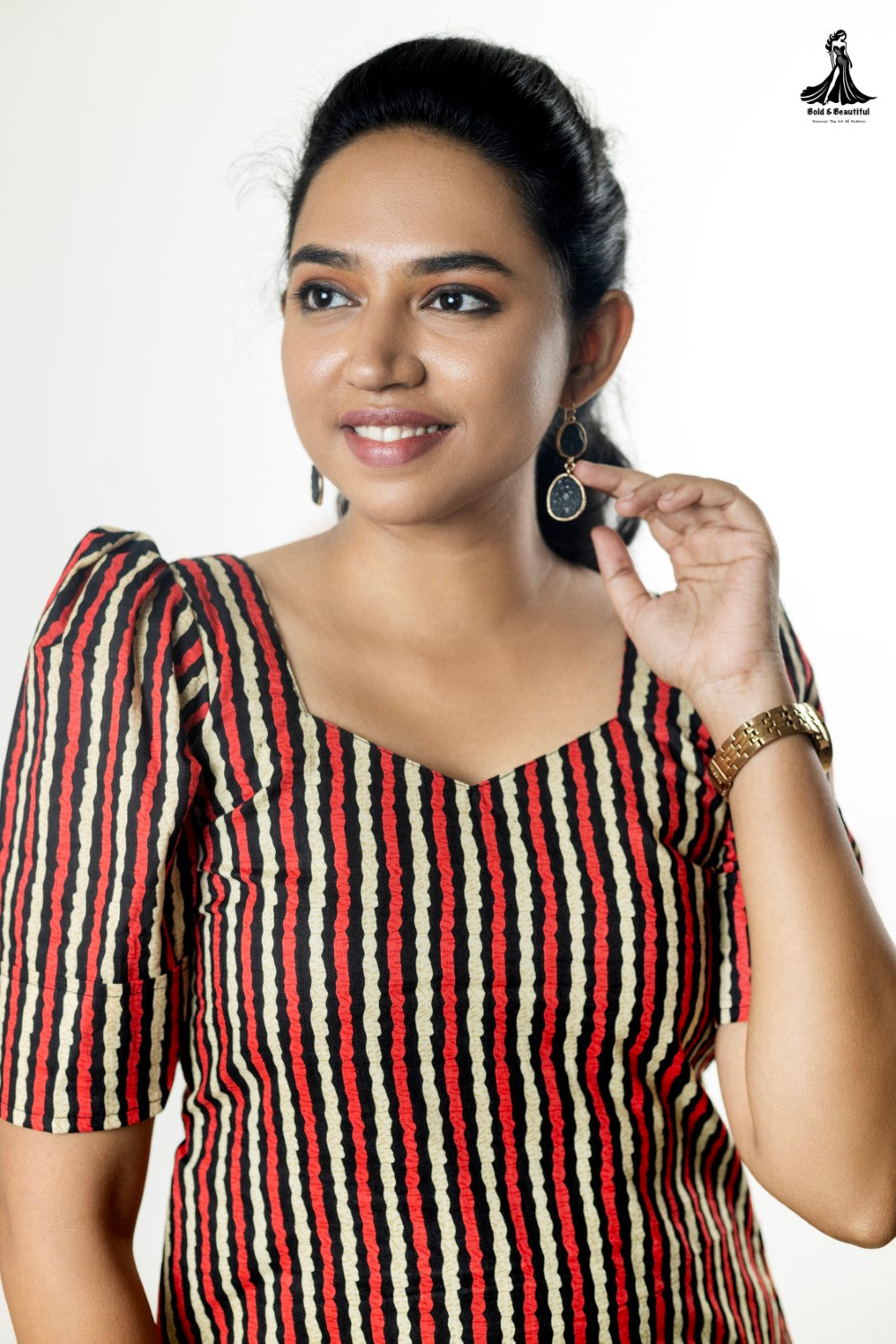 Bold Stripes Kurti