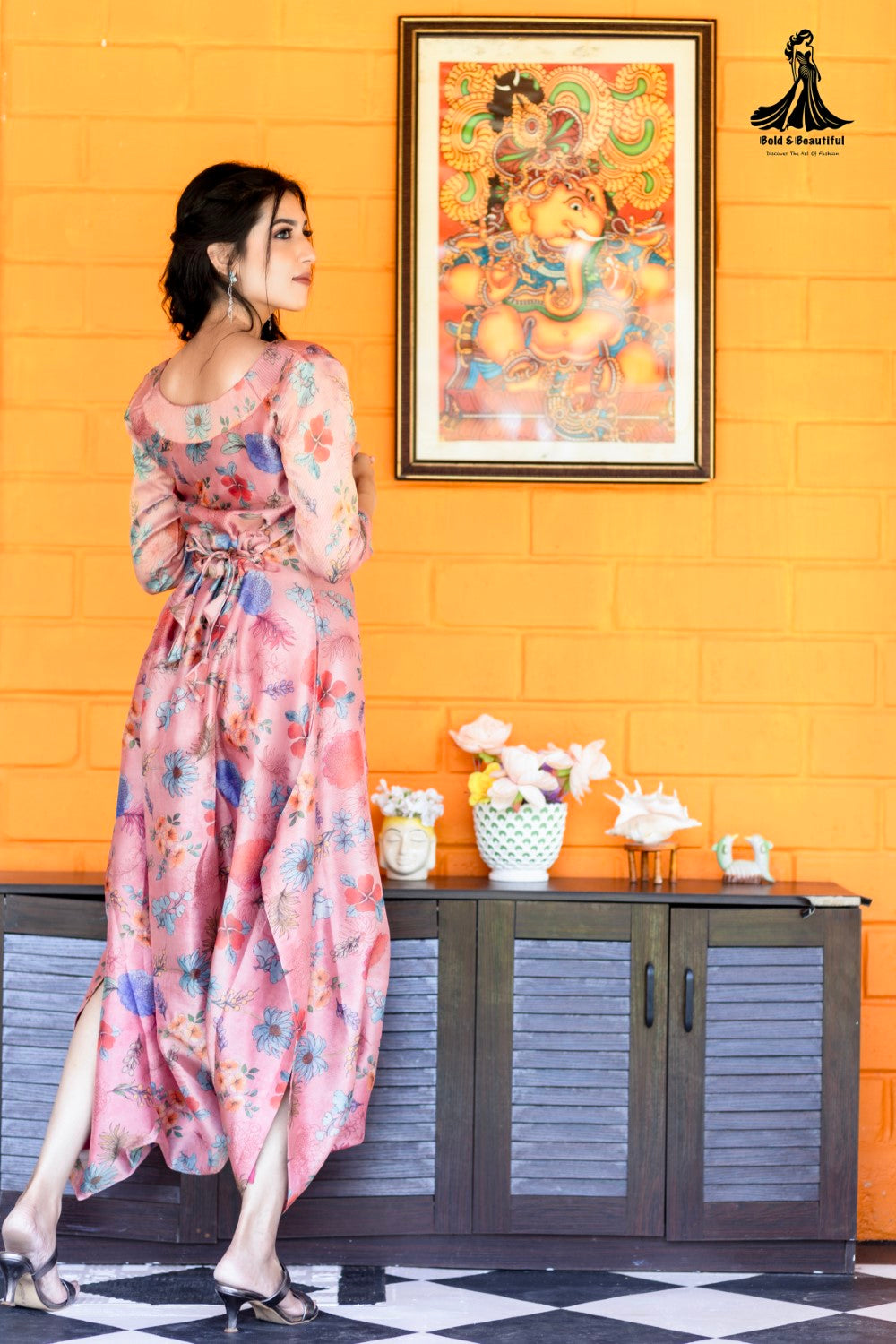 Blush Horizon Dothi Suit