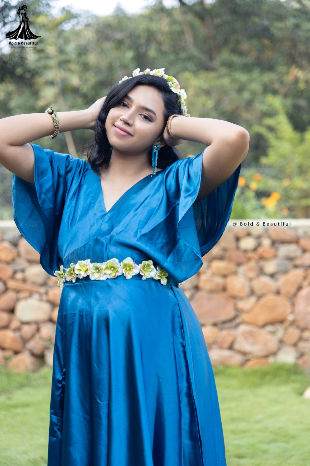 Regal Teal Drape