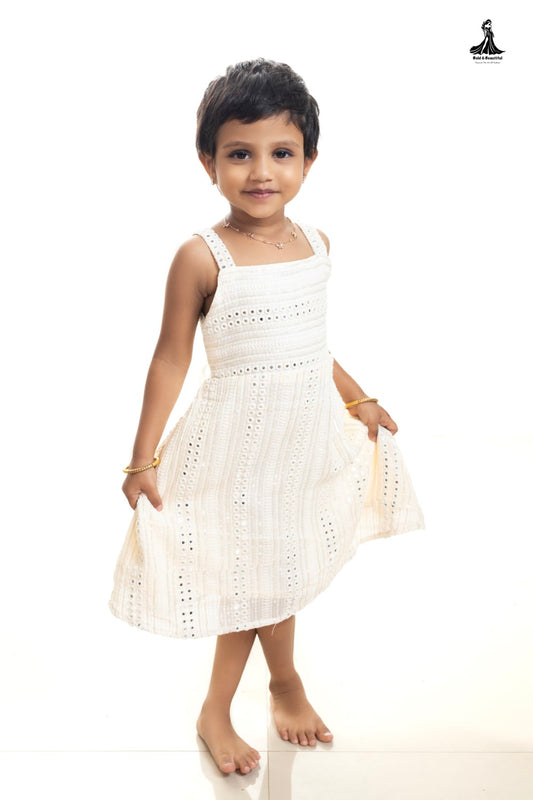 Ivory Illusion A-Line Frock